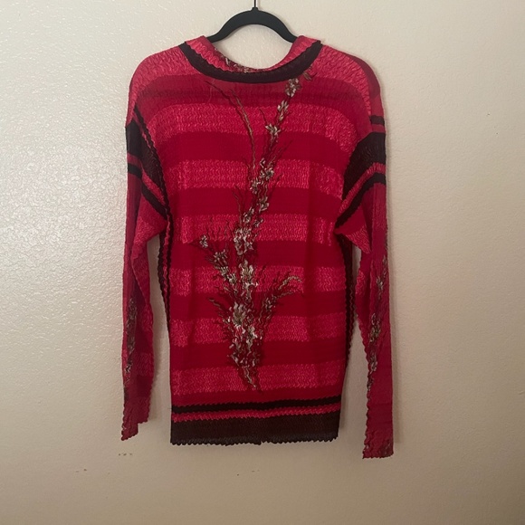 Cinch Elegant Floral Deep V Neck Boho Hipster Classy Chic Glam Party Blouse Top - Picture 4 of 5